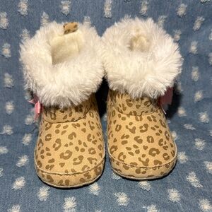 Child of Mine Tan Leopard Print Kids Boots